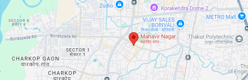 Paradigm Mahavir Nagar Kandivali West Location Map